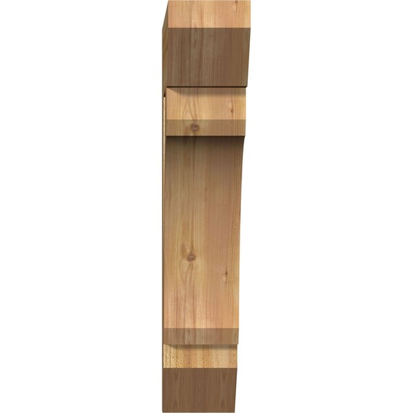 Legacy Slat Rough Sawn Bracket, Western Red Cedar, 6W X 24D X 32H